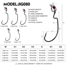 Anzuelos Jig Head con ojo 3D PROBEROS – para vinilo y lubina