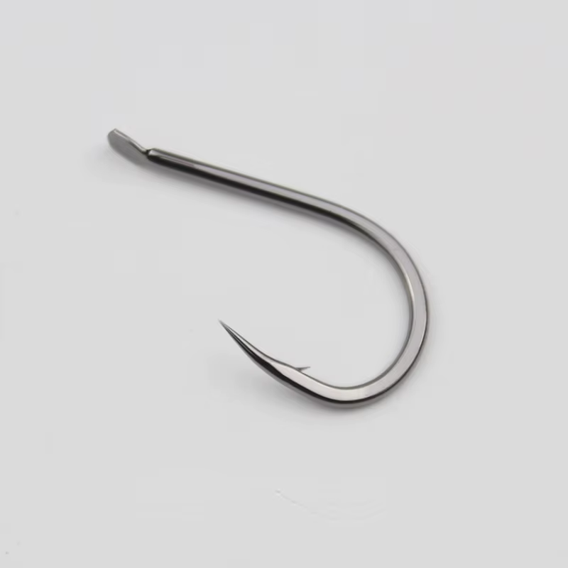 Anzuelo circular de acero al carbono con púas – Cuerpo plano para pesca - imagen 4