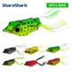 ShareShark señuelo rana topwater de vinilo con ojos 3D y anzuelos