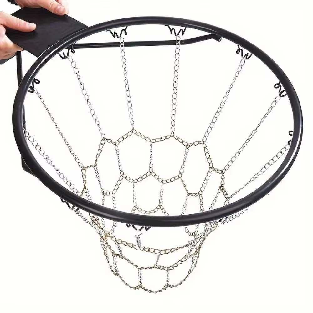 Red de baloncesto con ganchos estándar de 12 mallas