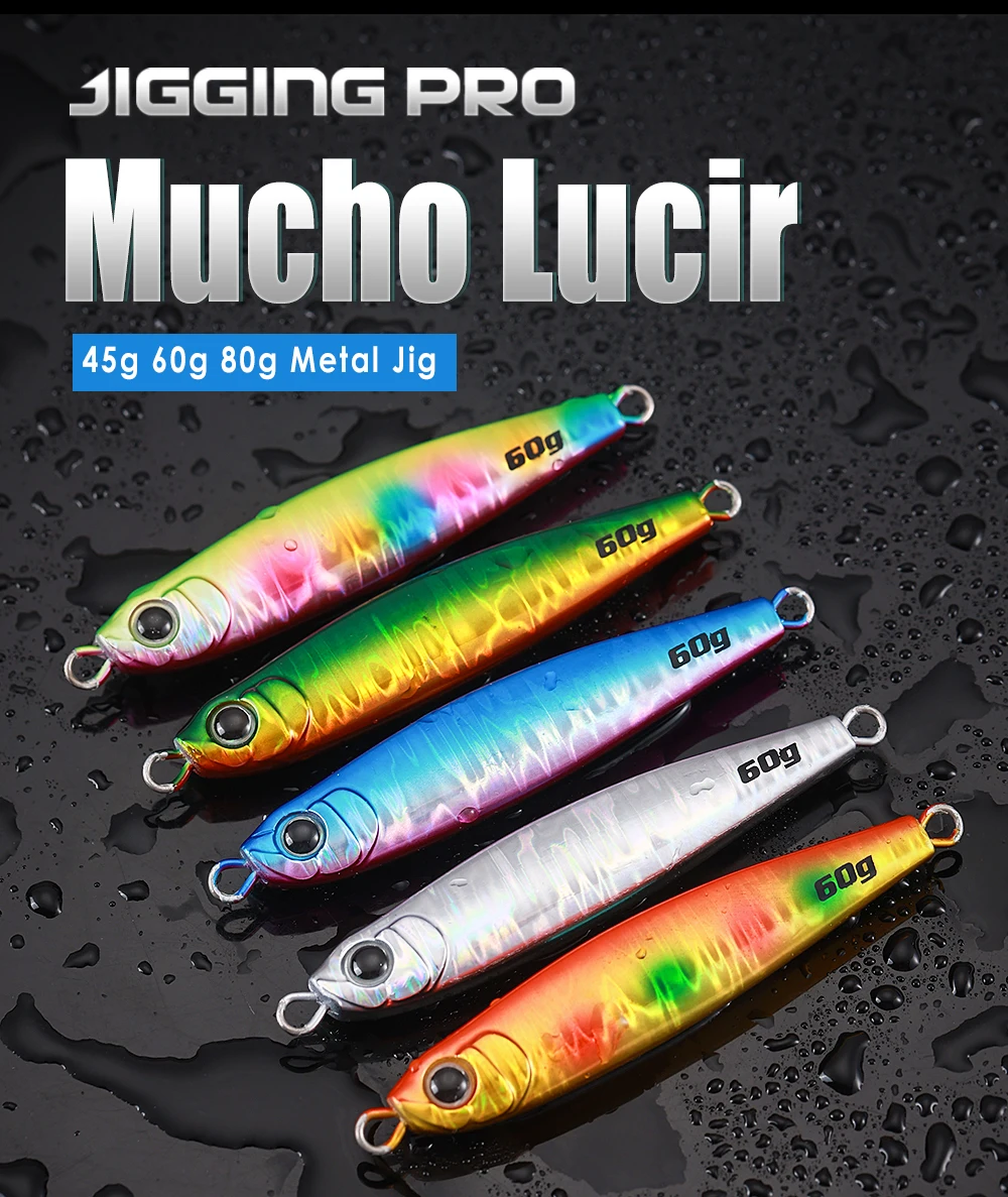 Cuerpo metálico brillante del jig 40g