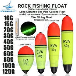 Flotador deslizante lubina EVA gran barriga – largo alcance fluorescente