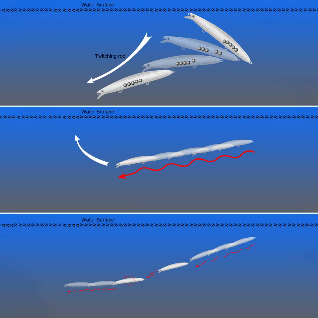 SeaKnight 08 Minnow hundimiento 0,3-0,9m – Señuelo duro lance súper largo - imagen 4