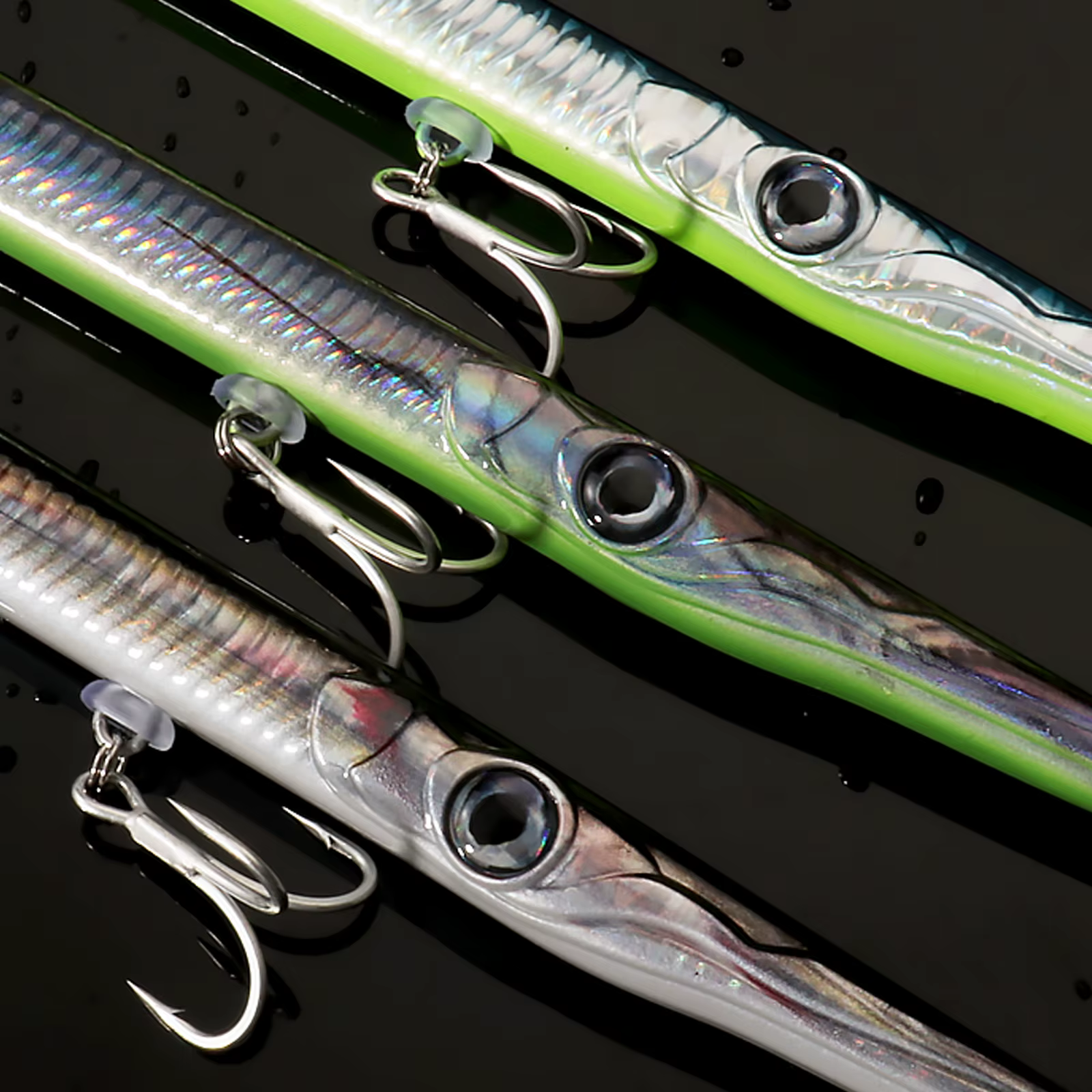 Señuelo Articulado de Pesca con Piel Biónica y Anzuelos Triples - imagen 2