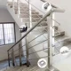 Soporte de pasamanos móvil de acero inoxidable, diseño moderno - imagen 3