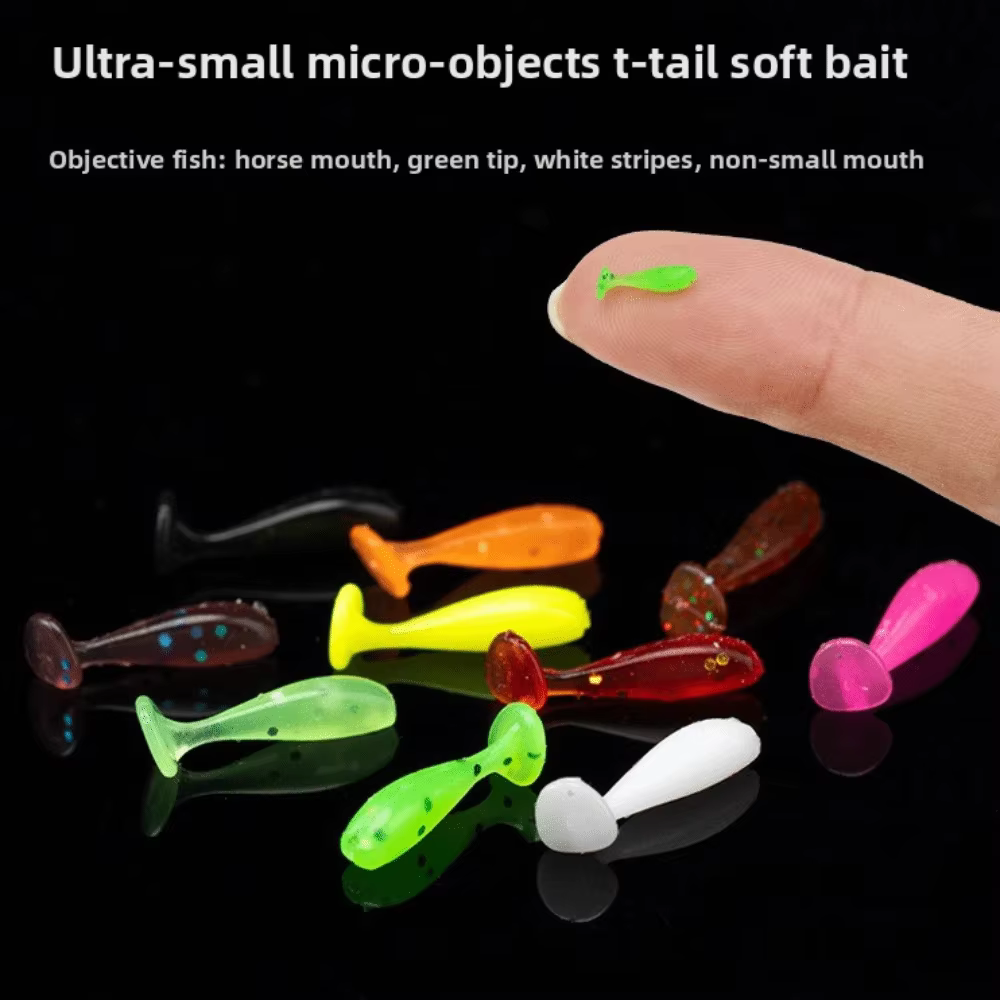 Señuelos de silicona con cola en T jig para pesca exterior - imagen 2
