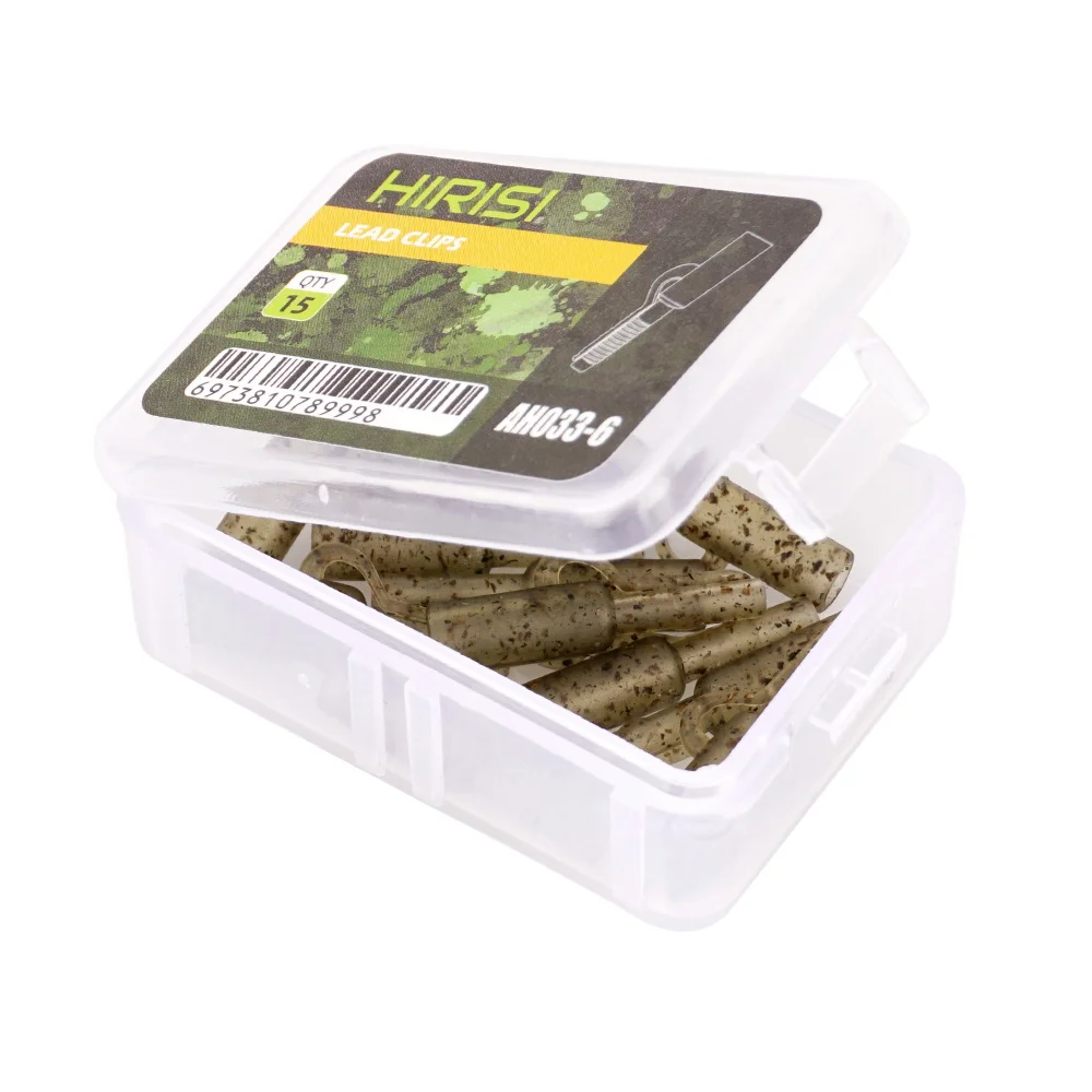 Clips de plomo Hirisi para pesca de carpa, cierre seguro - imagen 5