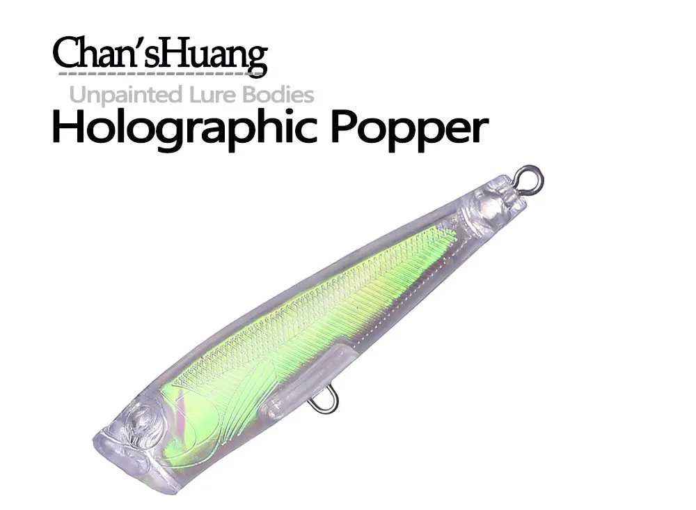 Señuelo Popper holográfico visto desde arriba