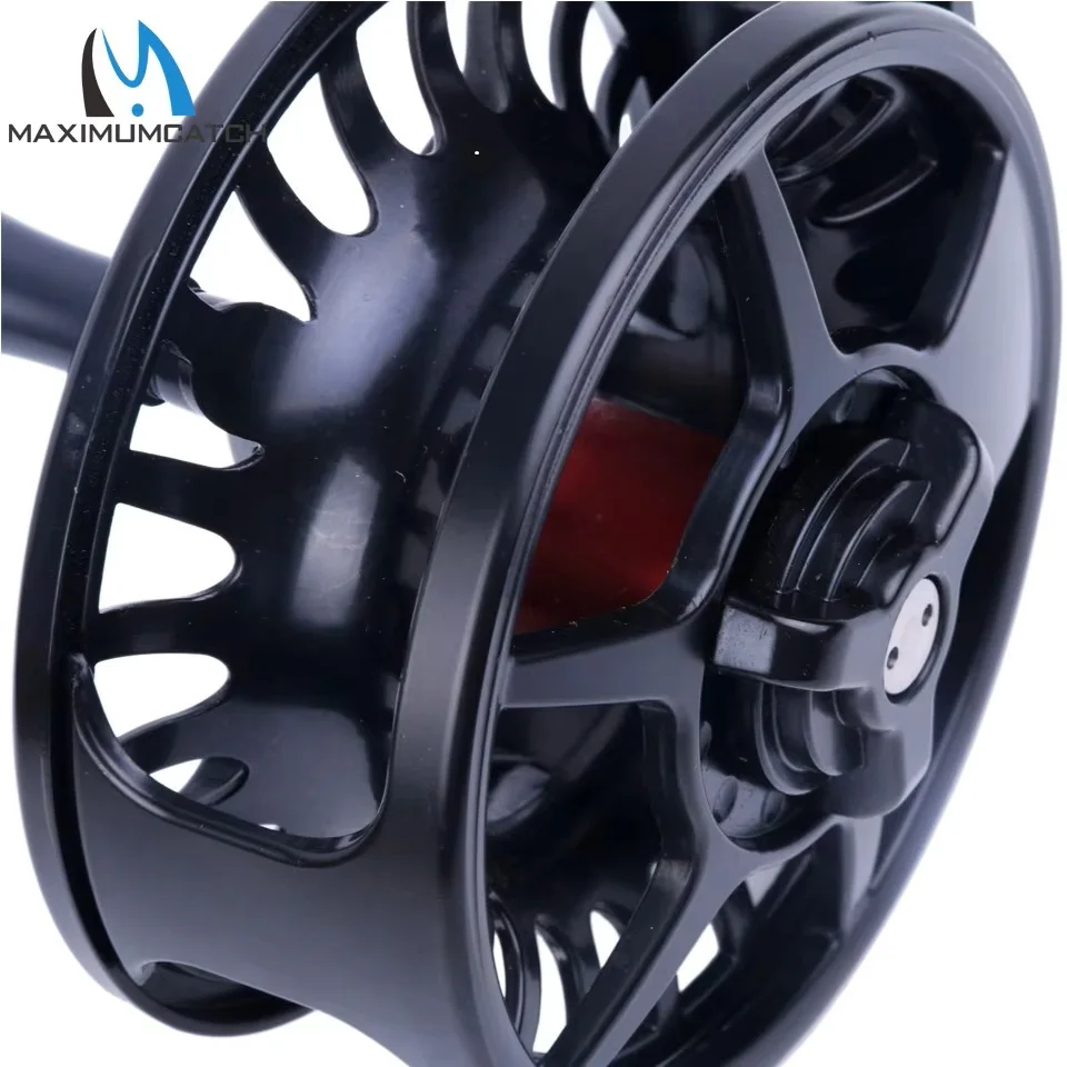Carrete de pesca con mosca MAXIMUMCATCH DX CNC ambidiestro negro mate - imagen 2