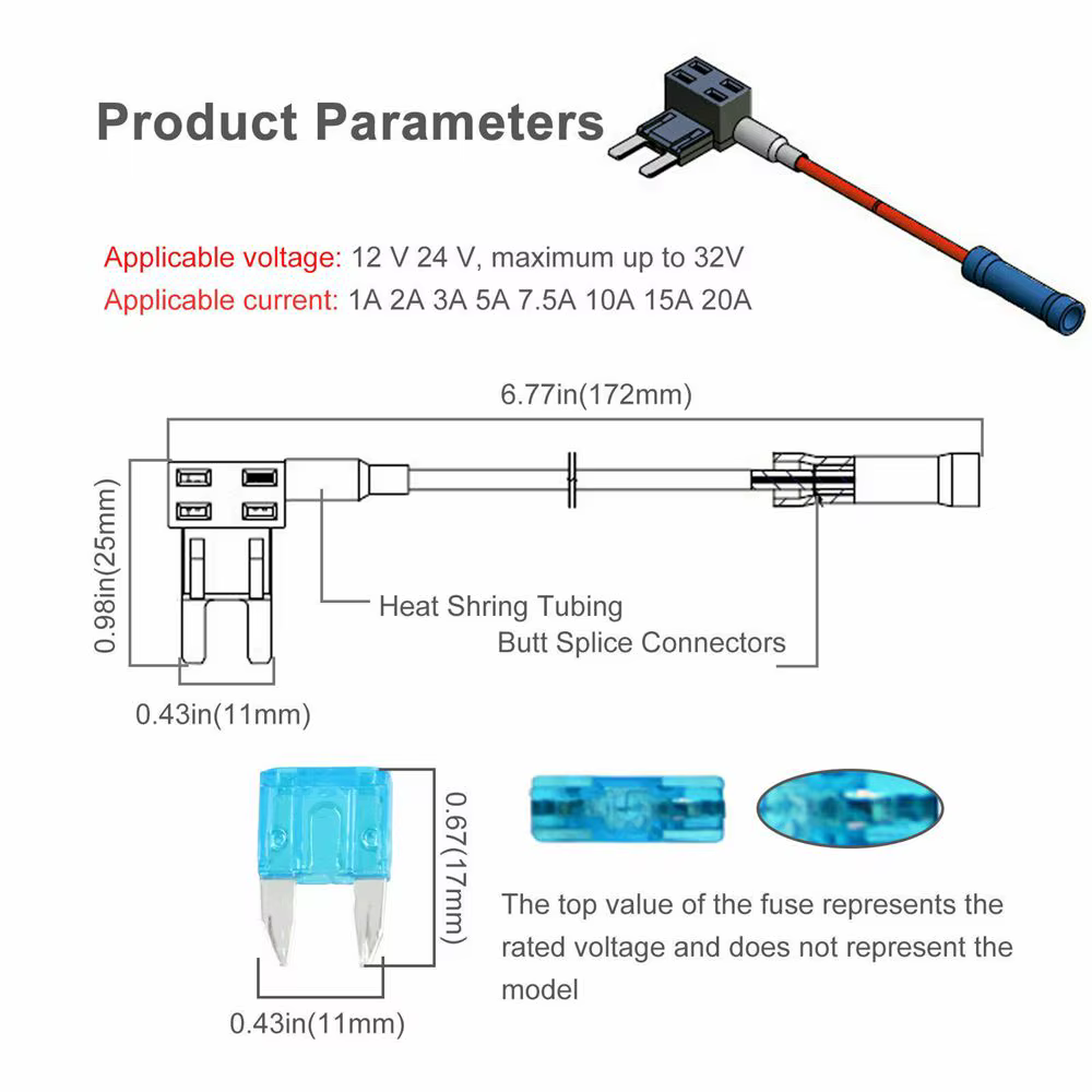 Portafusibles mini ATM de 12 V para coche - imagen 4