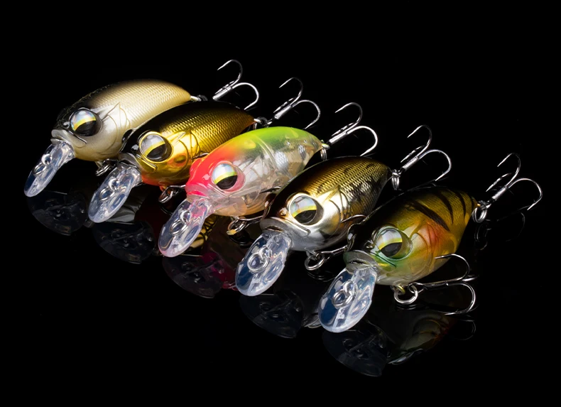 Señuelo chubby de plástico con anclajes triples