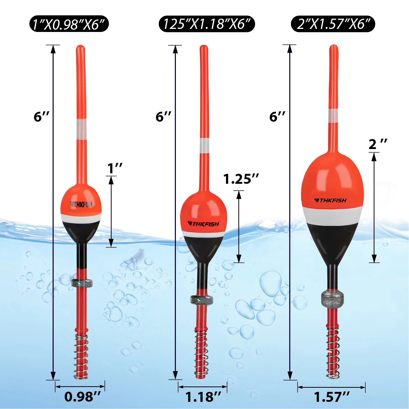 Boyas verticales para panfish
