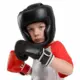 Casco de boxeo PU acolchado grueso ajustable con protección completa
