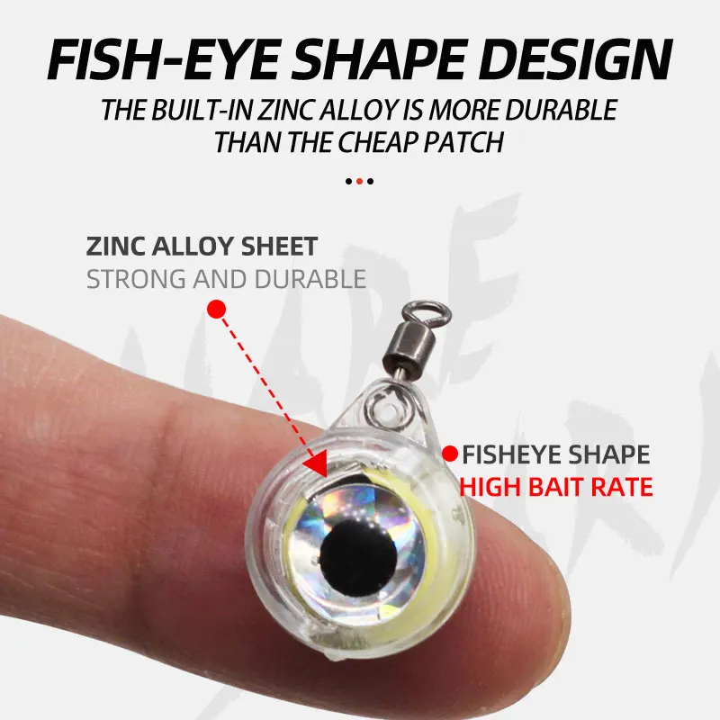 ShareShark luz LED submarina mini en forma de gota para calamar - imagen 3