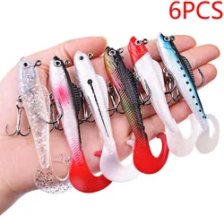 Anzuelo plomado para lubina y lucio con vinilo Swimbait