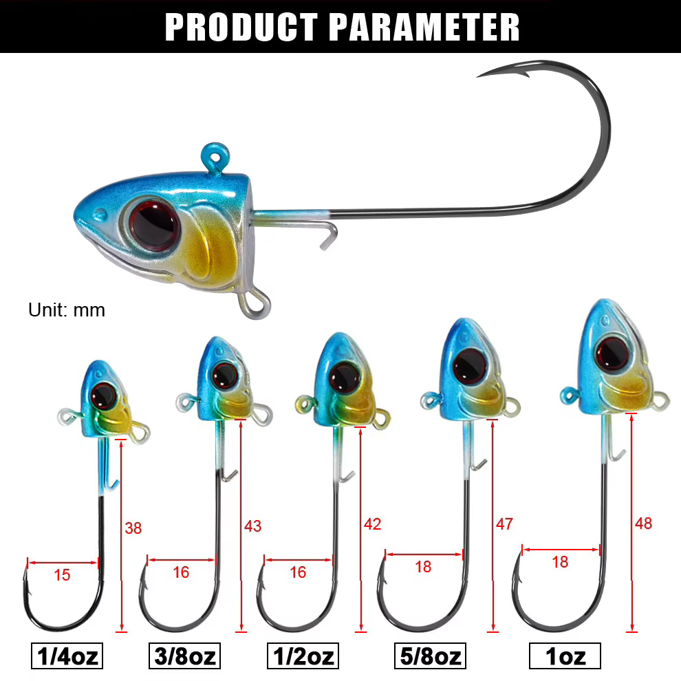 Jig Head Spinpoler 7-30g Vástago Largo para Vinilo - imagen 5