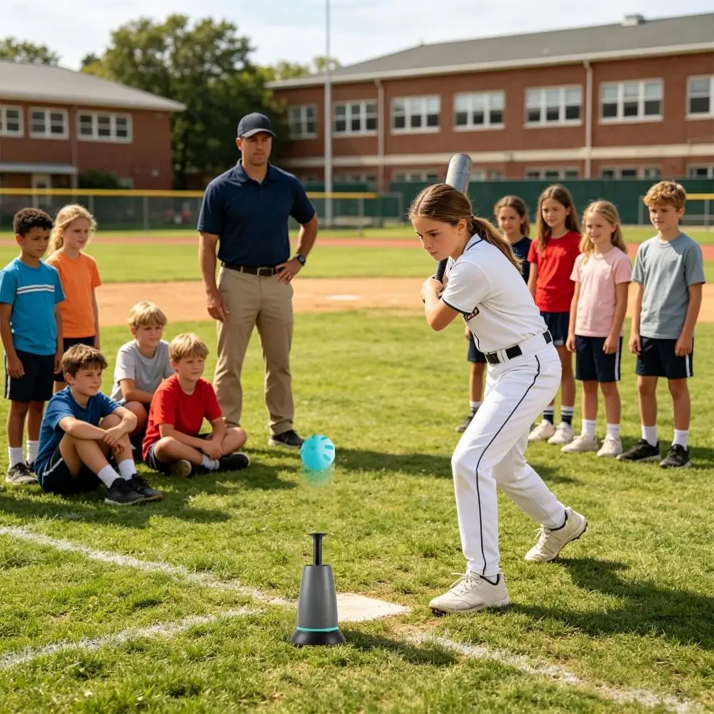 Entrenador de bateo y lanzamiento automático de béisbol portátil - imagen 2