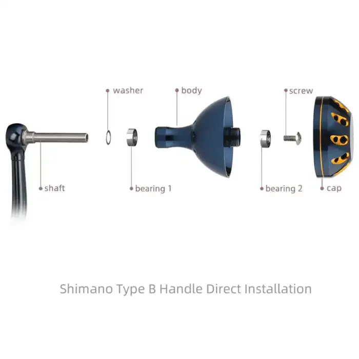 Perilla de carrete Gomexus para Daiwa Saltiga – ajuste Shimano - imagen 3