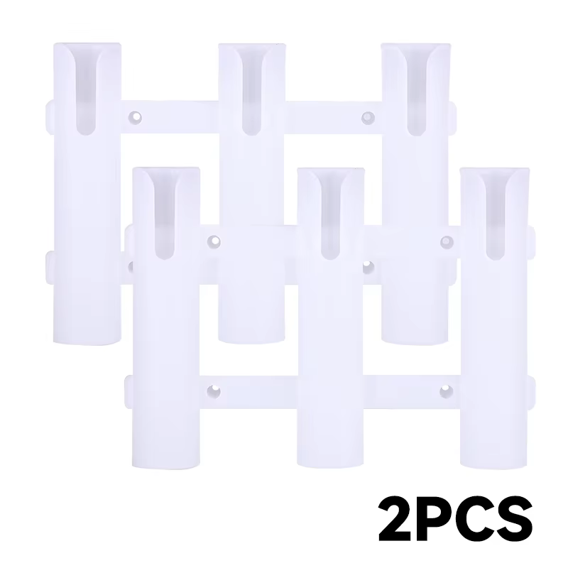 Soporte para cañas WEIHE tubo triple vista lateral