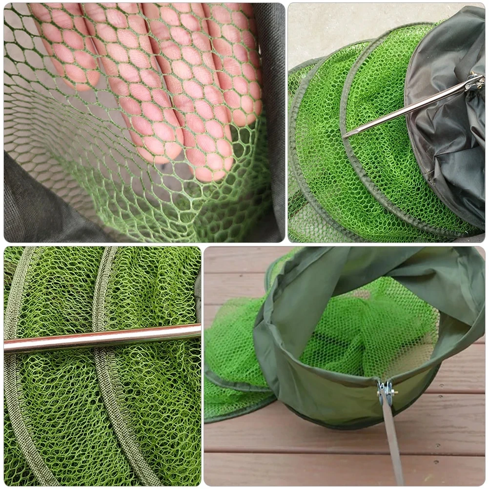 Red de pesca telescópica plegable – Cesta rápida, jaula para camarones