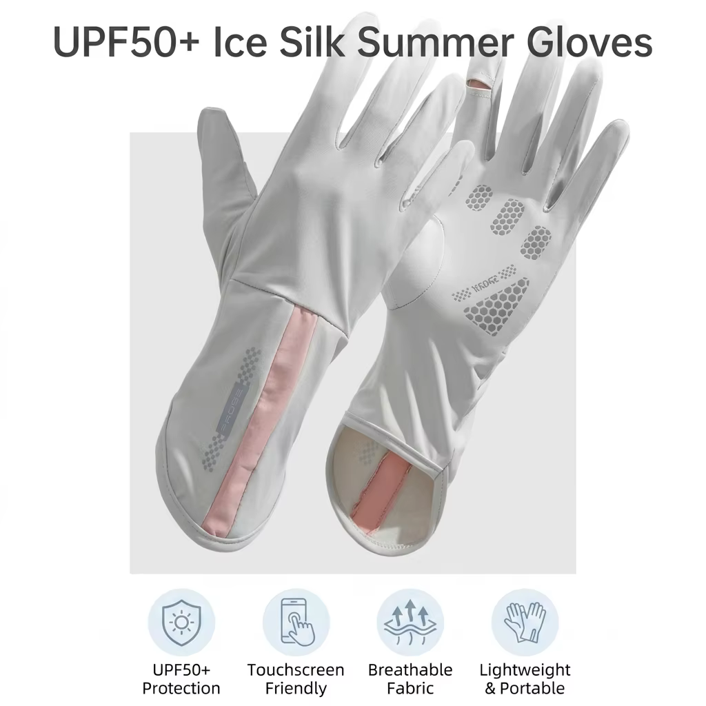 Guantes de ciclismo para mujer UV – Dedos completos transpirables - imagen 2