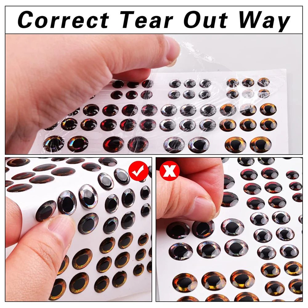 Ojos de pez 4D realistas para crear senuelos pesca artesanal - imagen 4
