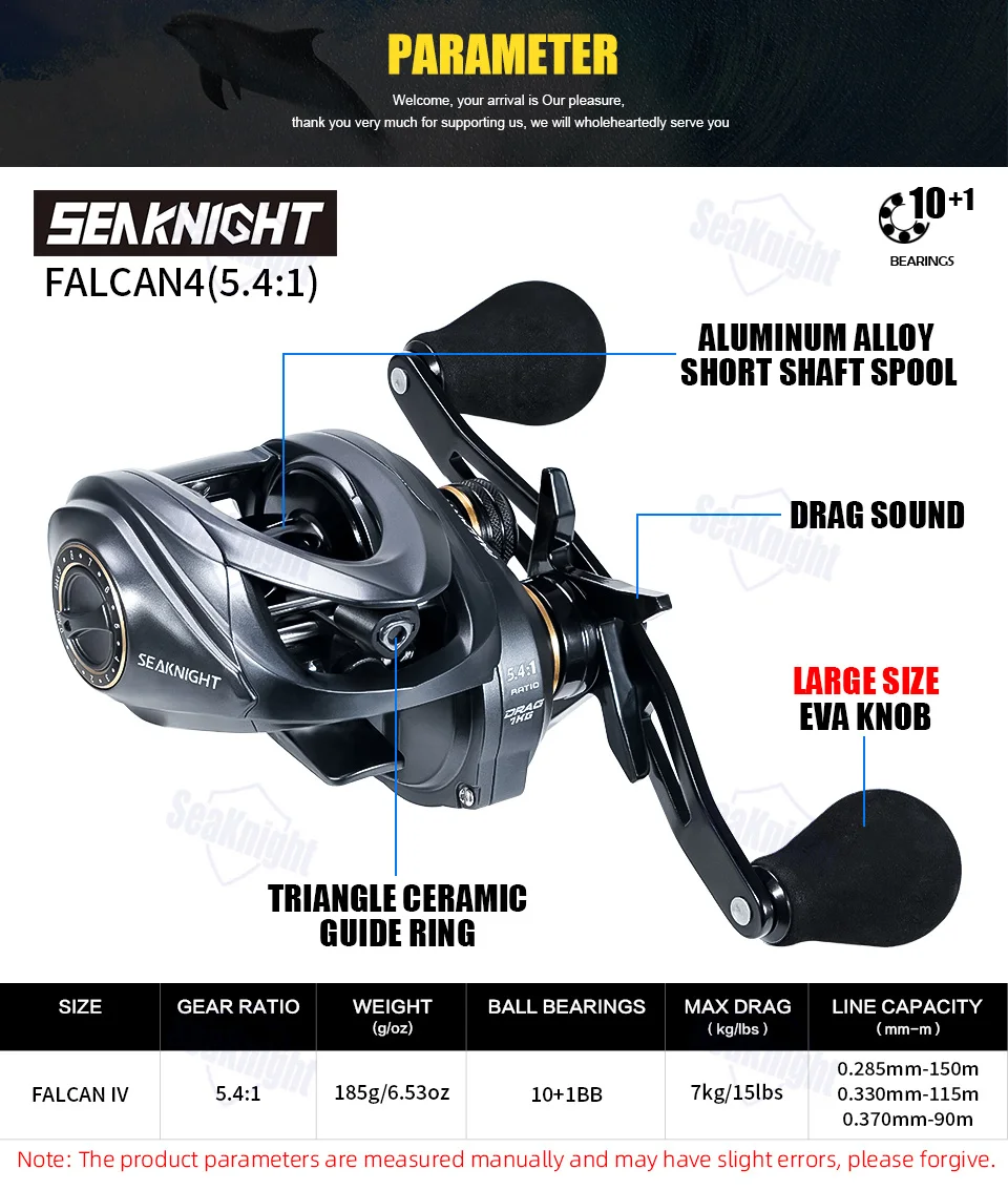 Carrete ultraligero SeaKnight FALCAN IV