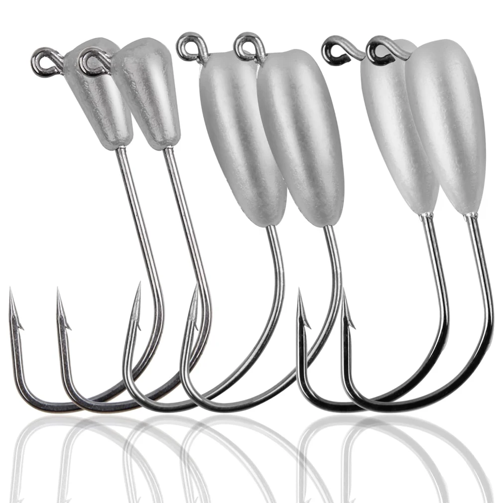 Jig Head de vinilos blandos y cebo tubo - Lubina pesca eficaz - imagen 2