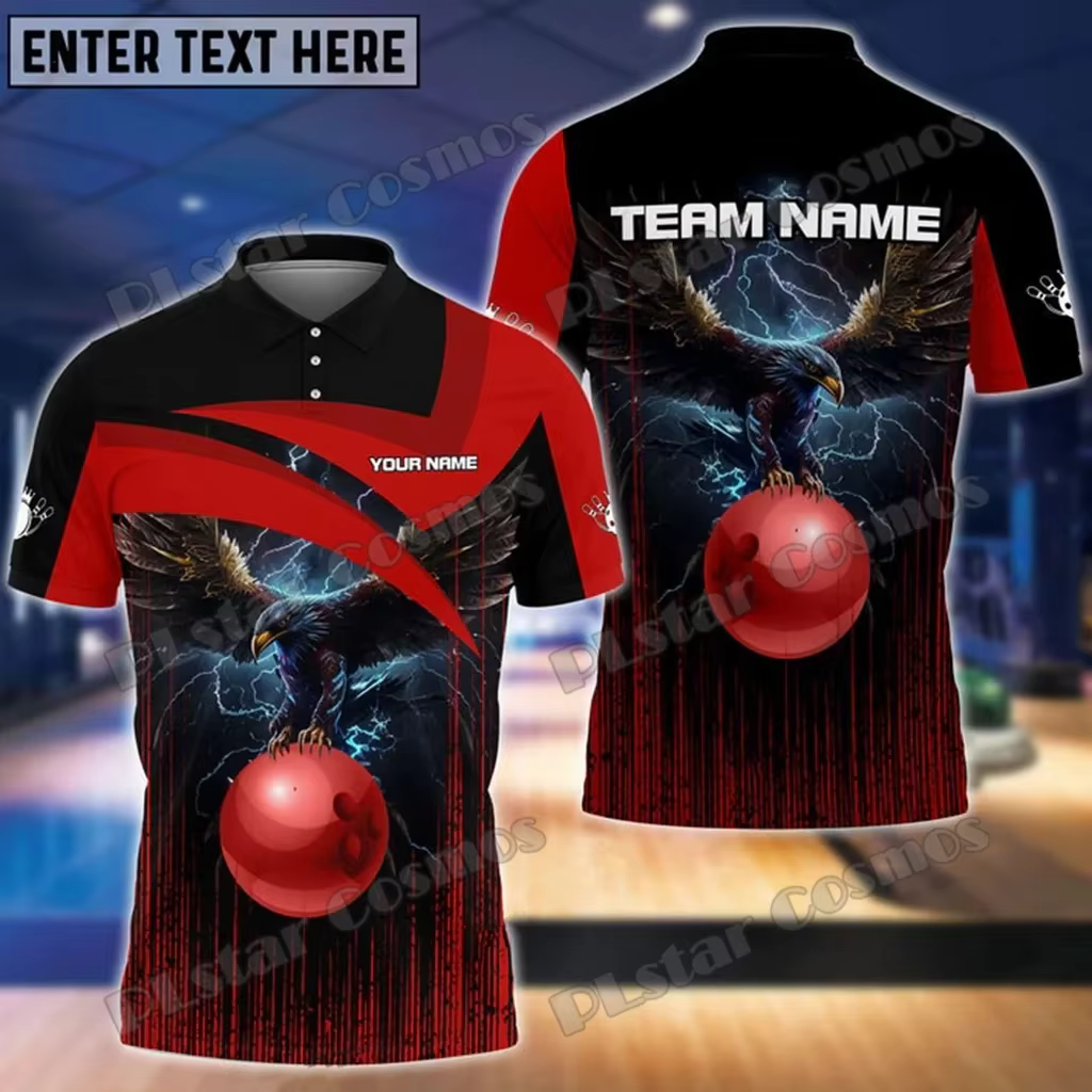 Polo Premium PLP56 Bowling & Pins – Estampado 3D Eagle personalizable - imagen 5