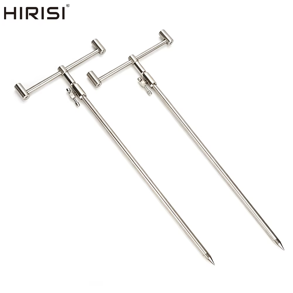 Hirisi Carp Fishing – Soporte ajustable para cañas de acero inoxidable - imagen 3