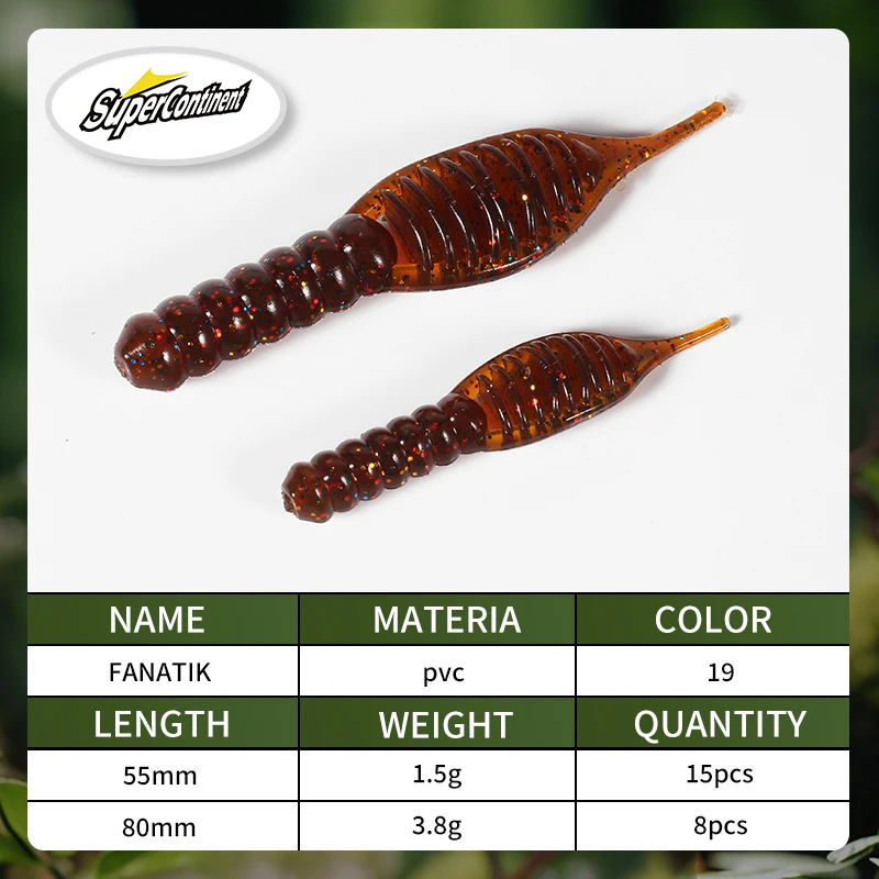 Fanatik Supercontinentes señuelos de pesca blandos – silicona larva - imagen 5