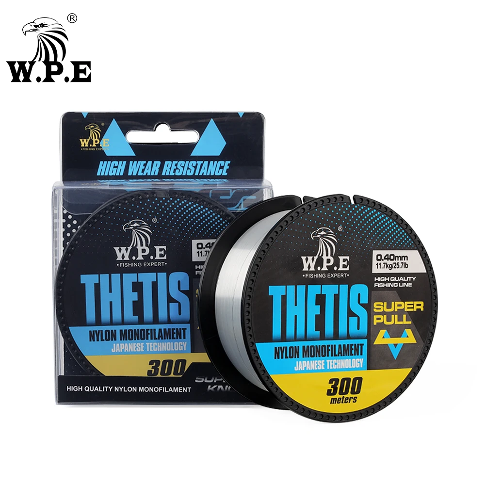W.P.E THETIS línea de nylon monofilamento para pesca en fondo