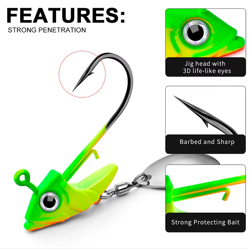 Señuelo VIB con lentejuelas giratorias – Wobbler Crankbait 7,5-15g - imagen 5