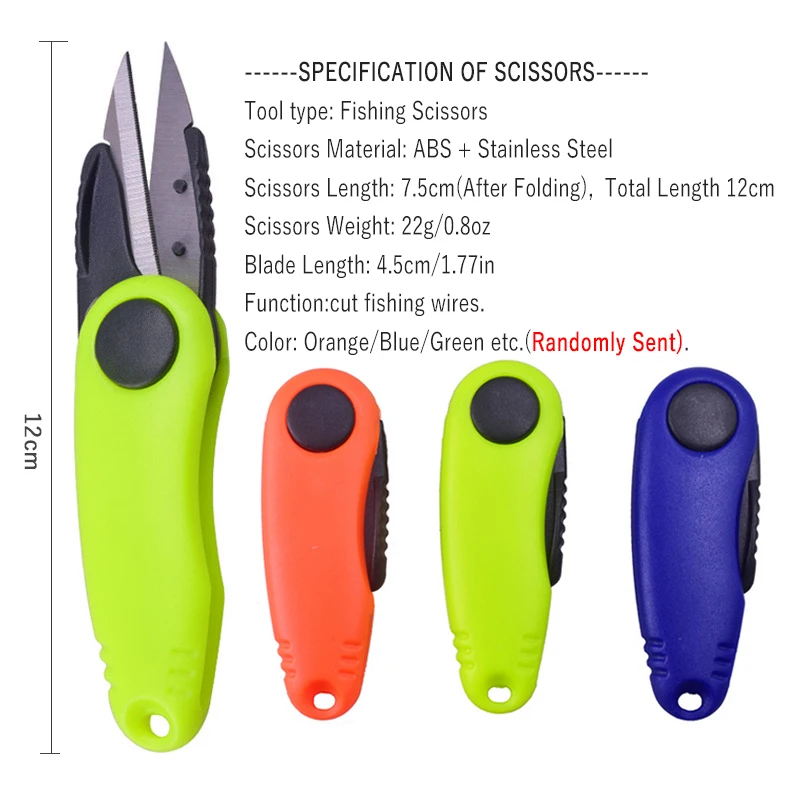 Kit nudo rápido con tijeras y cortalíneas para pesca
