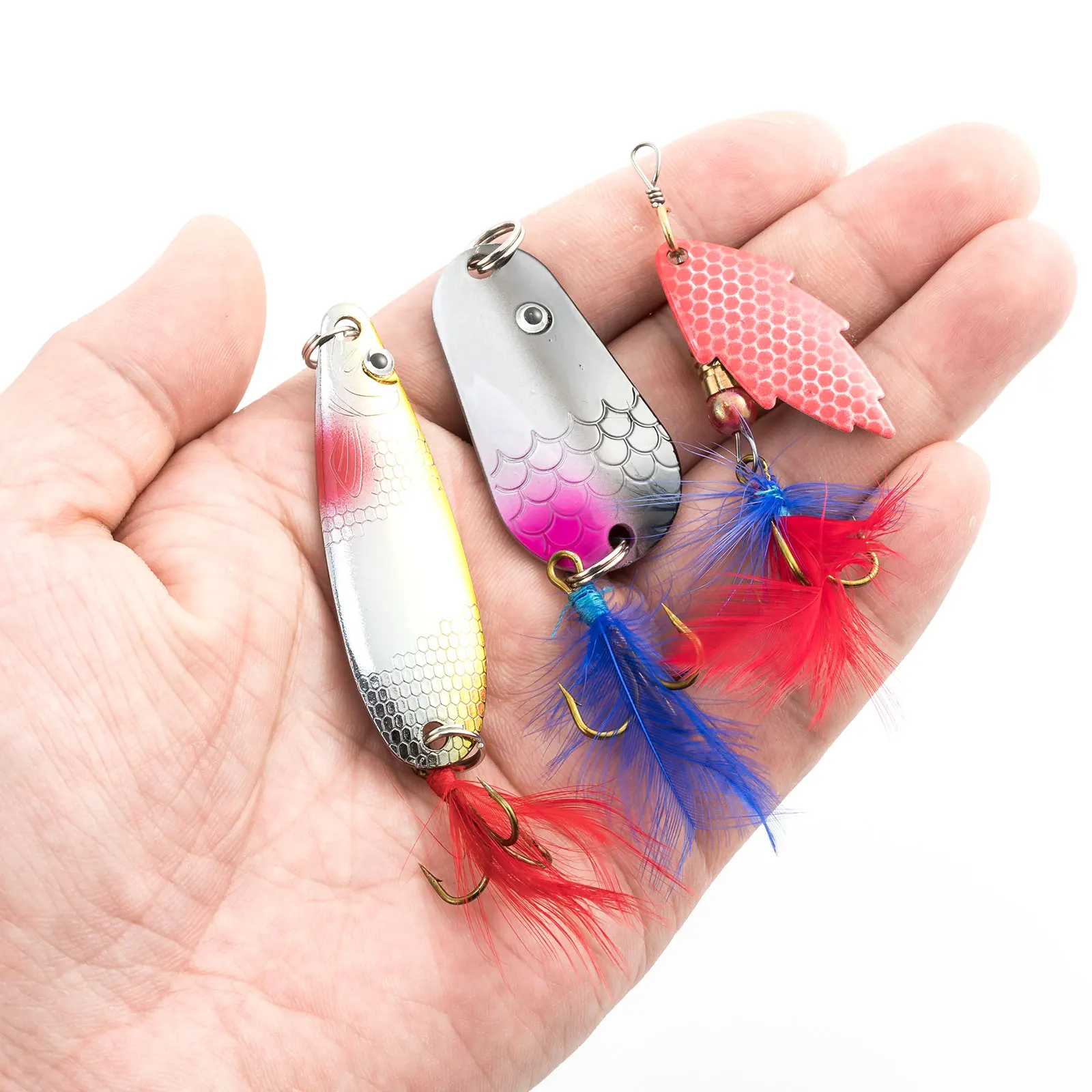 Cuchara Giratoria Bucktail 7-14g – Señuelo para lubina y walleye