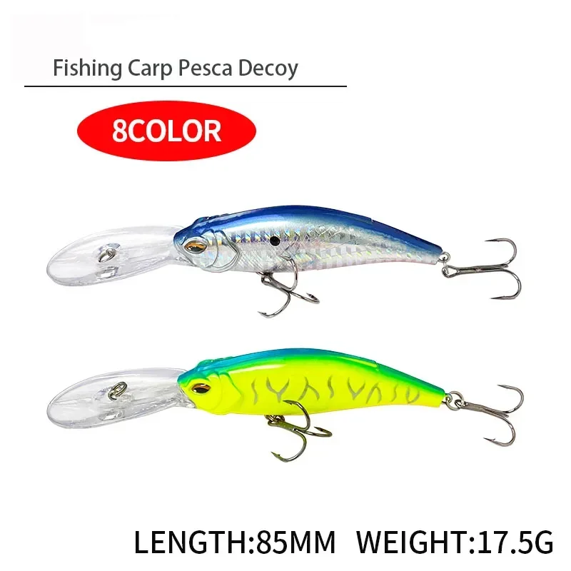 Perch3D Señuelo flotante de larga distancia para pesca en agua dulce - imagen 4