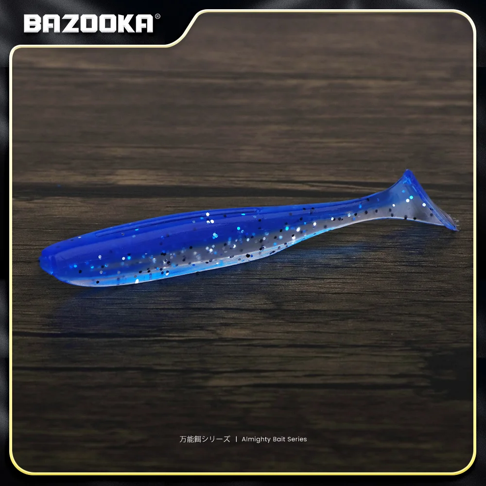 Gusano soft Bazooka Shad 100mm para pesca de invierno