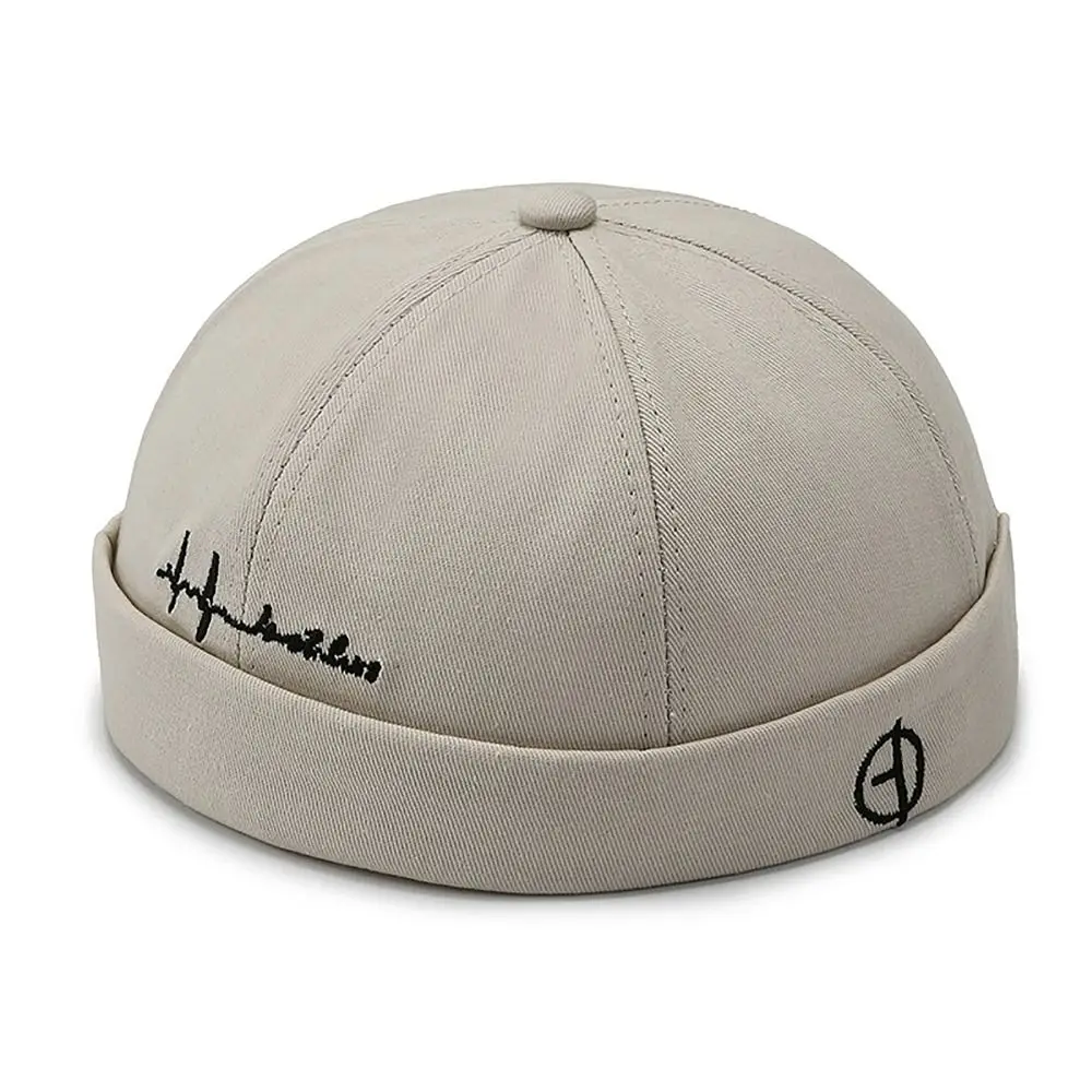Gorra Docker de algodón con letras urbanas unisex, color liso