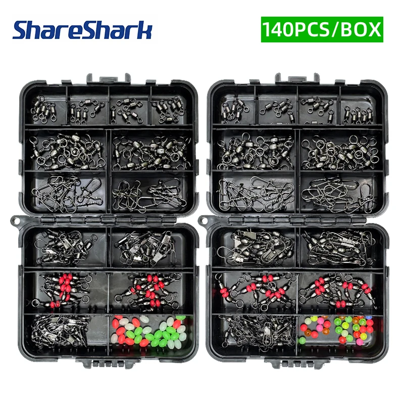 Set Accesorios Pesca ShareShark con Señuelos y Anzuelos Giratorios - imagen 3