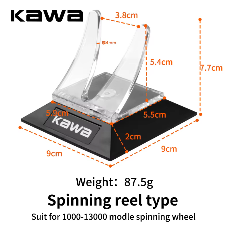 Soporte carrete Kawa – Expositor metacrilato para pesca - imagen 4