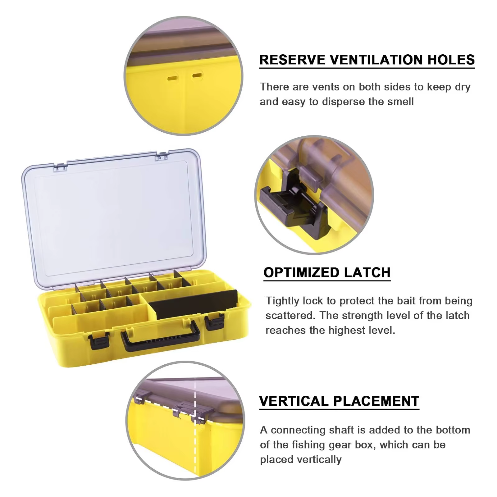 Goture Caja de aparejos con divisores ajustables - imagen 3