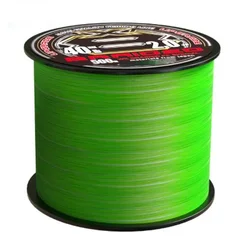 Trenzada PE X8 Japón verde/blanco para lubina y carpa