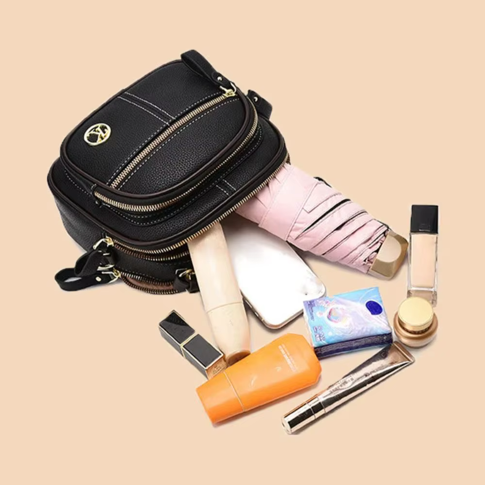 Bolso bandolera de cuero para mujer con correa ancha ajustable - imagen 2