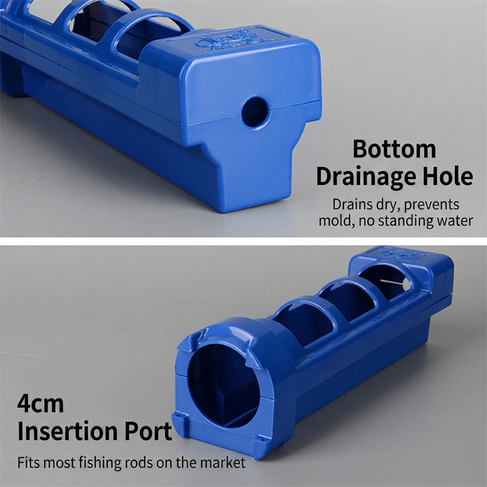 Tubo portacañas portátil con abrazadera para kayak - imagen 3