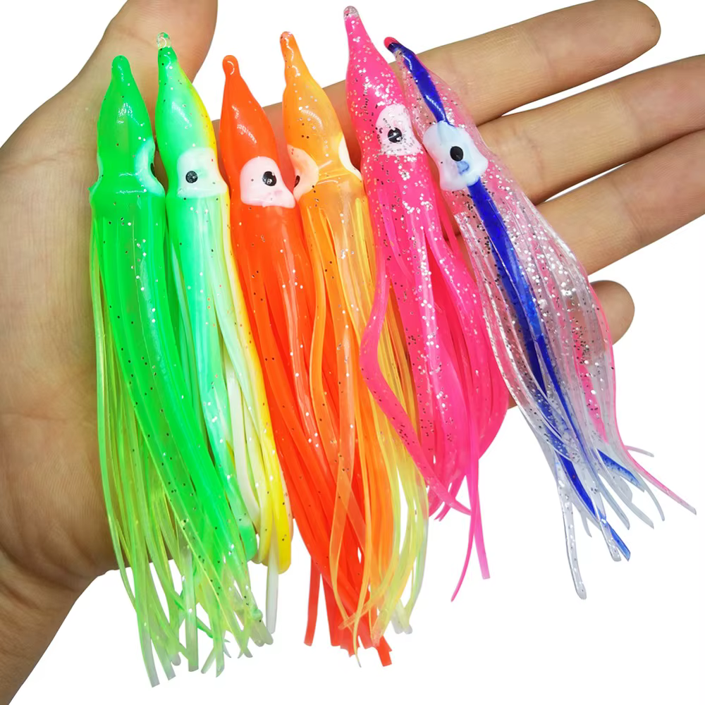 Faldas de Calamar para Vinilos de Pesca – Pack Multicolor - imagen 3