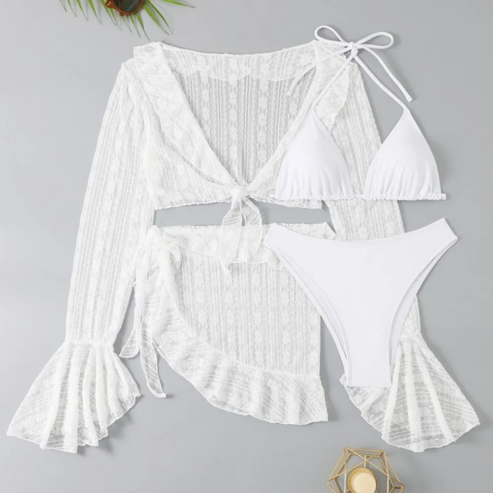 Traje de baño de manga larga casual para mujer – verano y fiesta - imagen 2
