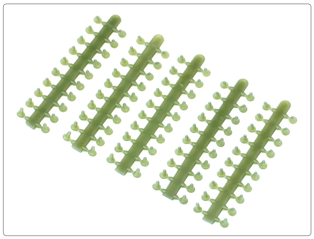 Cuentas de goma Hirisi para pesca de carpa, paquete de 5 tarjetas