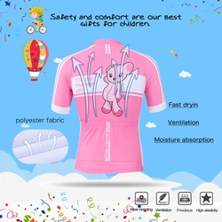 Conjunto de ciclismo infantil de secado rápido para bici de verano