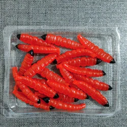 MUKUN Señuelos blandos de silicona gusanos para lubina y carpa