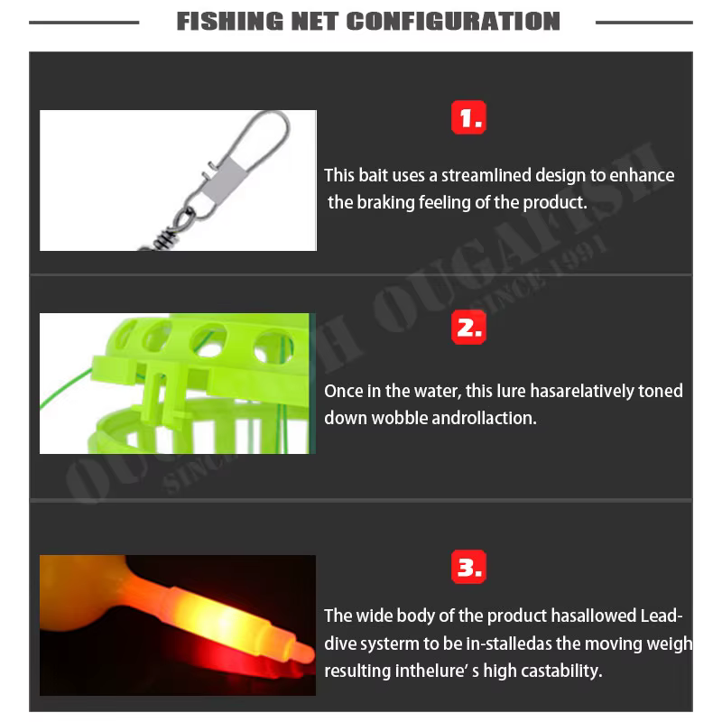 Ganchos de pesca acero al carbono para mar con flotador Bobber - imagen 5